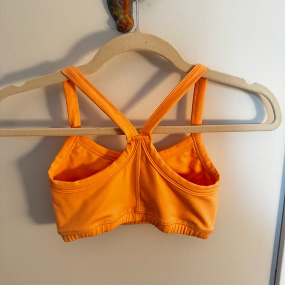 MORGAN STEWART SPORT neon peach orange sports bra - Picture 4 of 5